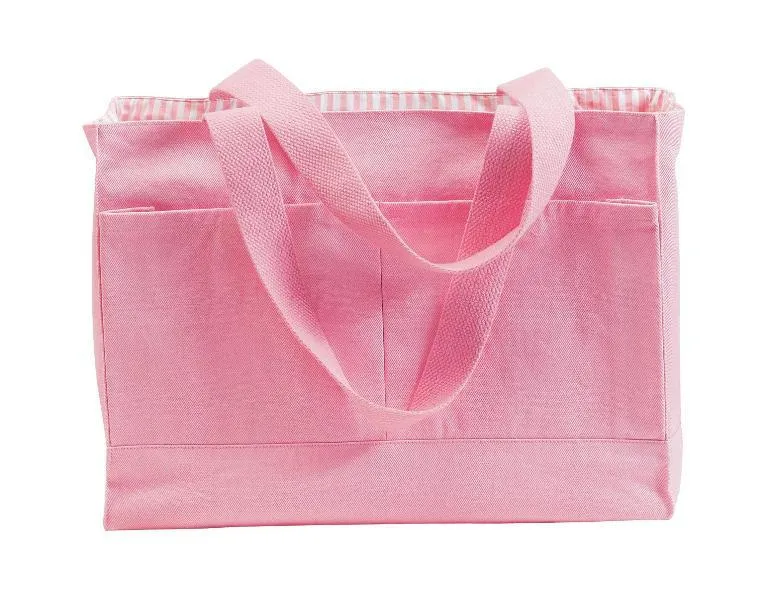 100% Cotton Twill Double Pocket Tote