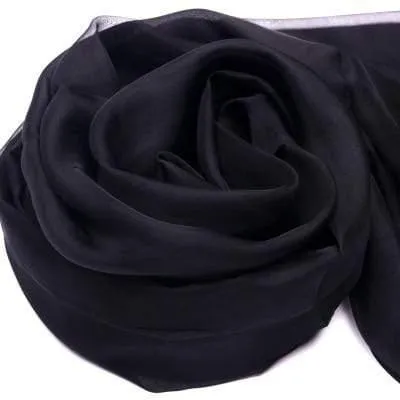 100% Natural Silk Long Georgette Scarf