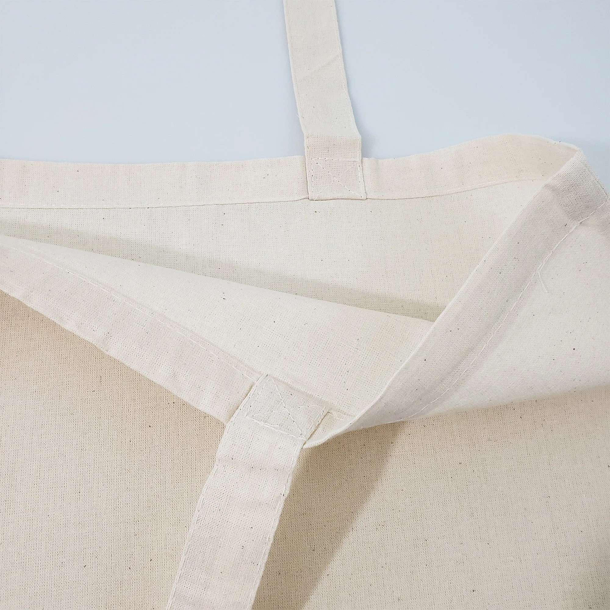 12 ct Large Cotton Basic Grocery Tote Bags - By Dozen