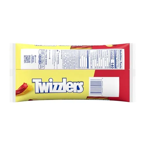 12pk TWIZZLERS Filled Twists Sweet and Sour Candy Bags, 11 oz (12 Count)