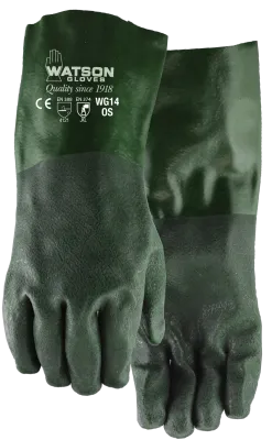 14" Dura Dip Gloves, Green