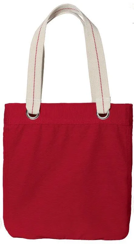 48 ct Colorful Cotton Canvas Allie Tote Bag with Interior Lining - By Case