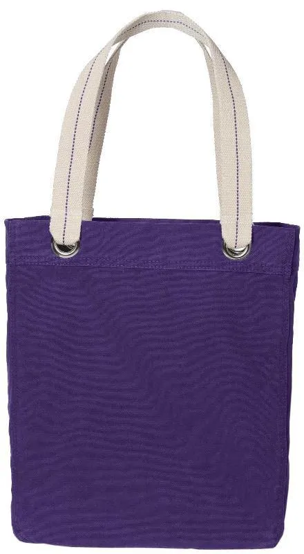 48 ct Colorful Cotton Canvas Allie Tote Bag with Interior Lining - By Case