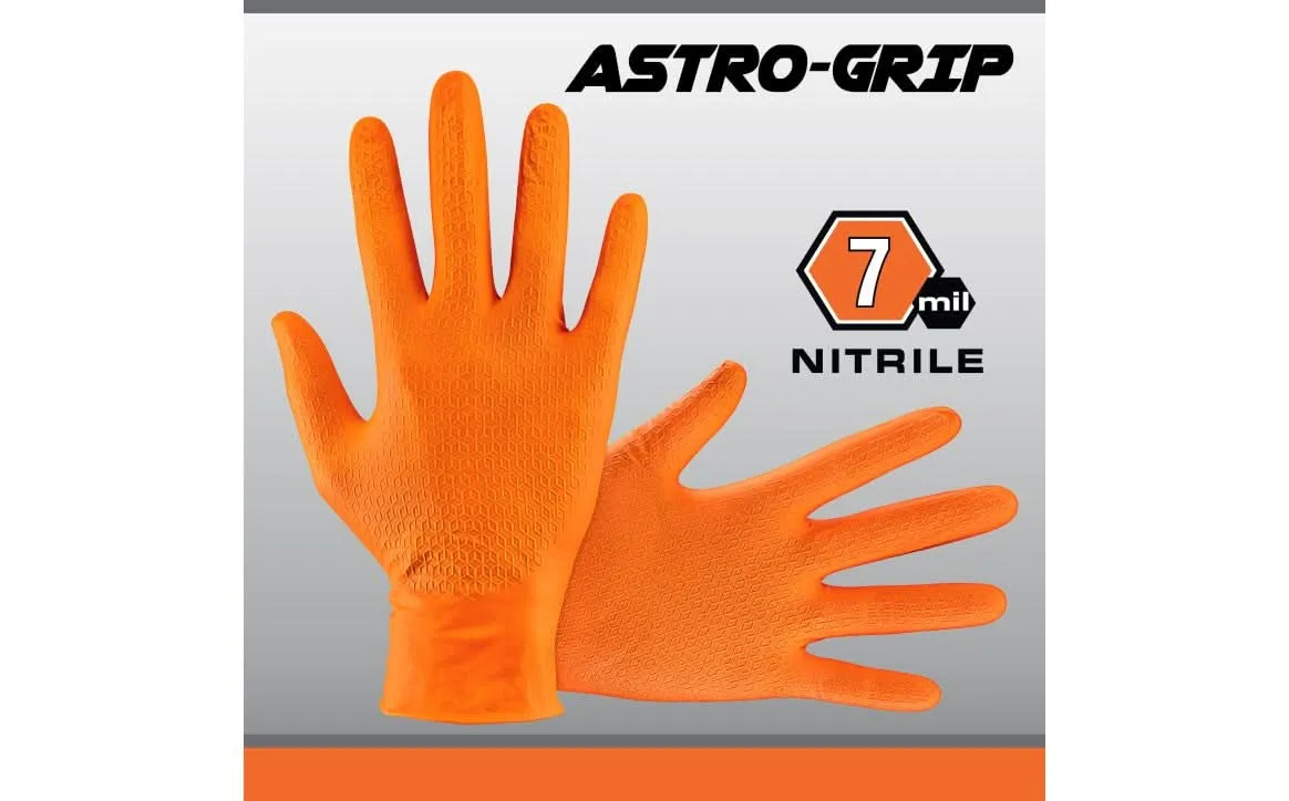 Astro-Grip Exam Grade Nitrile Disposable Gloves 7 mil C66472