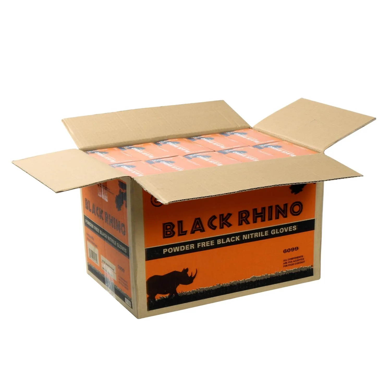 Black Rhino Powder Free Nitrile Gloves, Case of 1,000 (XXL: 900)