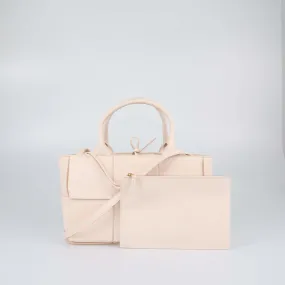 Bottega Veneta Light Pink Intreccio Mini Arco Tote