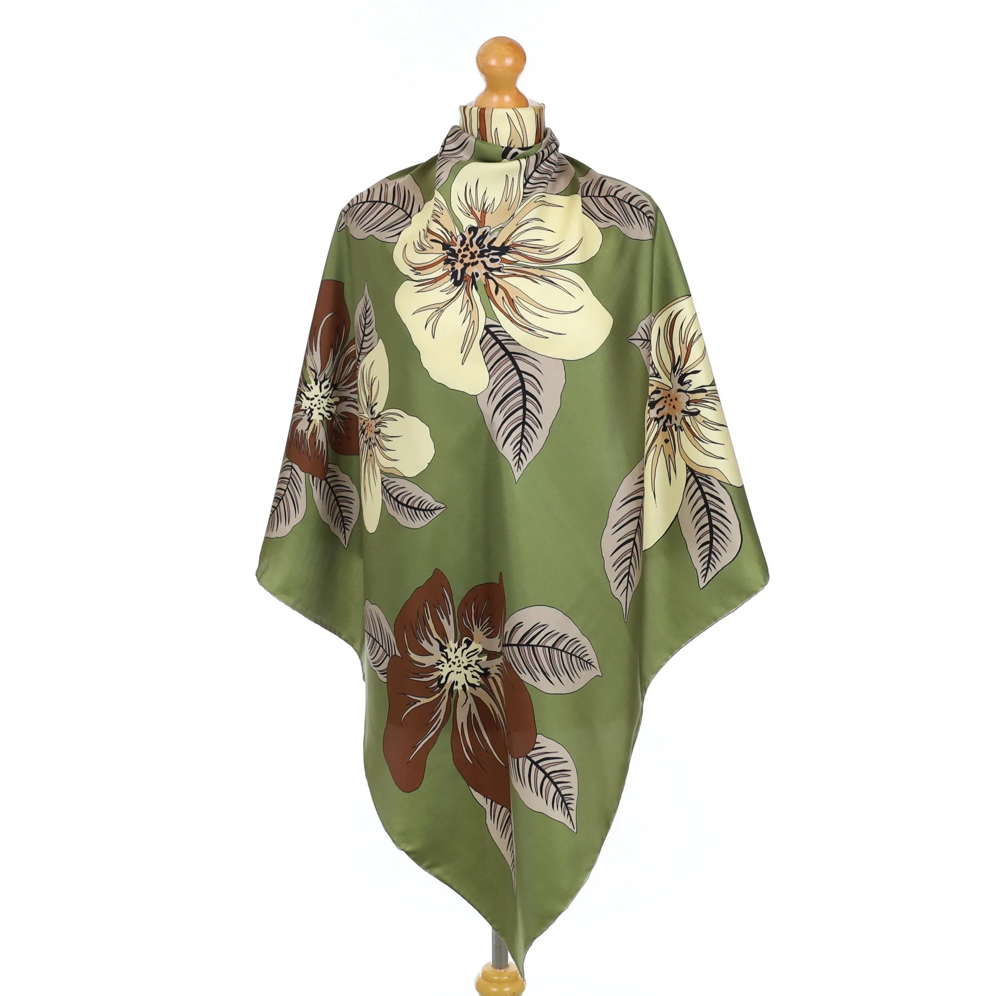 Brand New Flora Silk Scarf