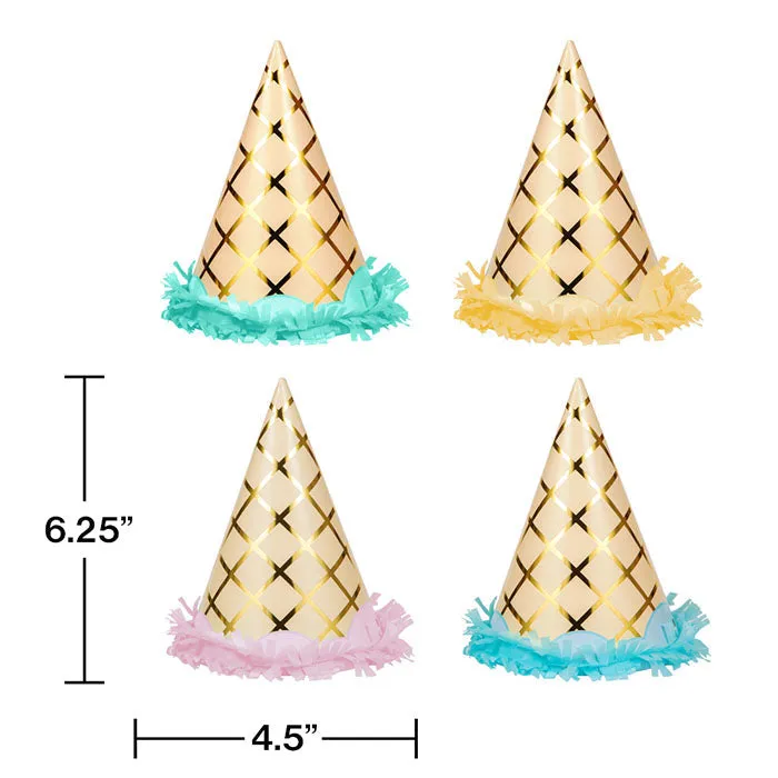 Bulk Ice Cream Party Party Hats (48 per Case)