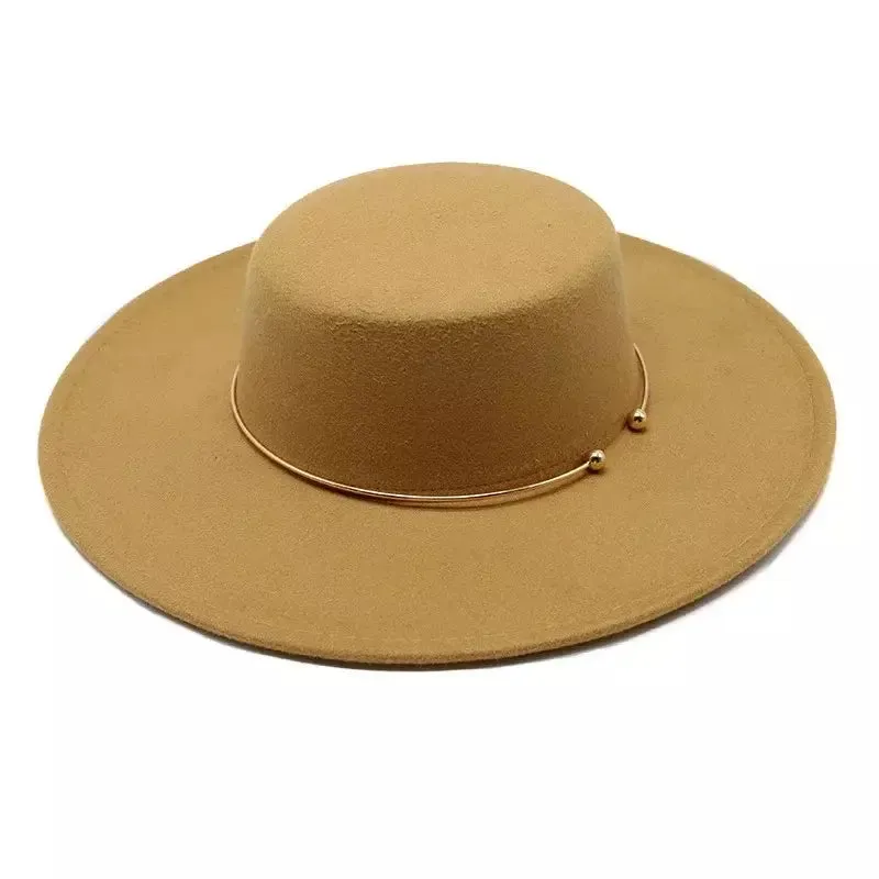 Castelnou Wide Brimmed Boater Hat