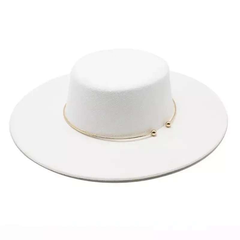 Castelnou Wide Brimmed Boater Hat