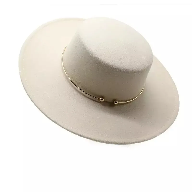 Castelnou Wide Brimmed Boater Hat