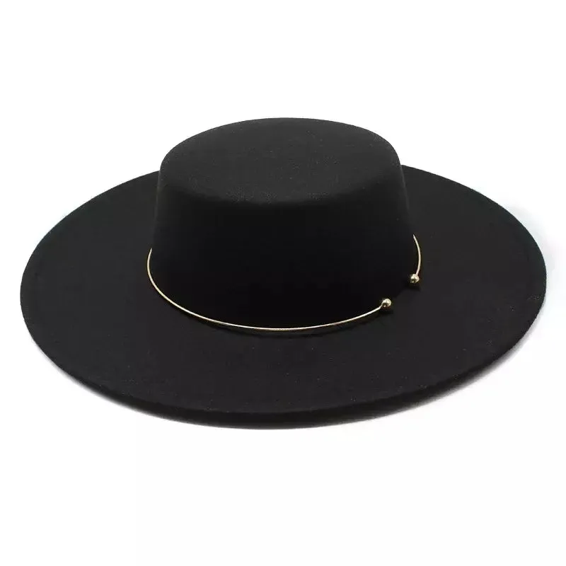 Castelnou Wide Brimmed Boater Hat