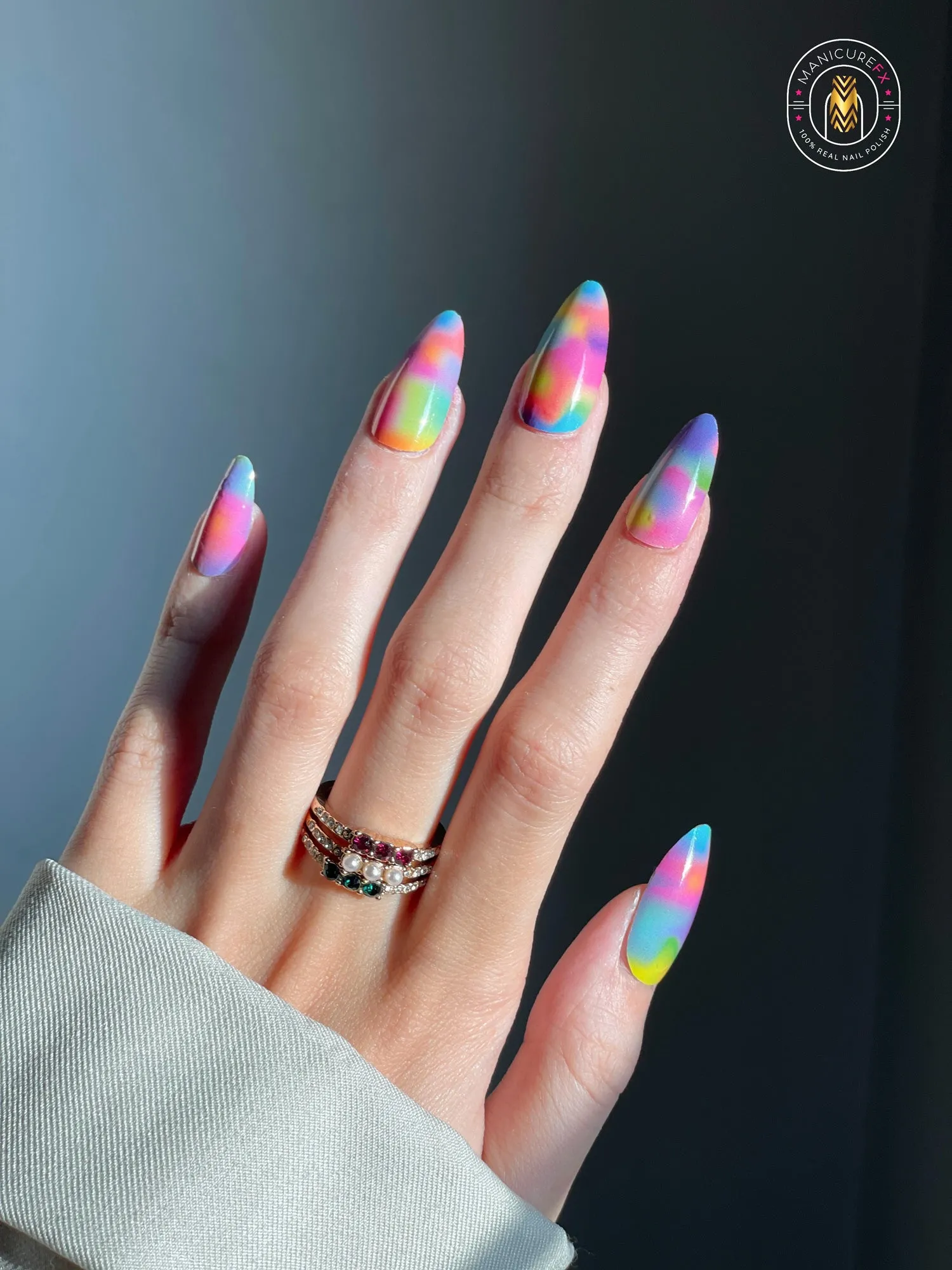 Chromatic Clouds Nails - Nail Wraps (Standard)