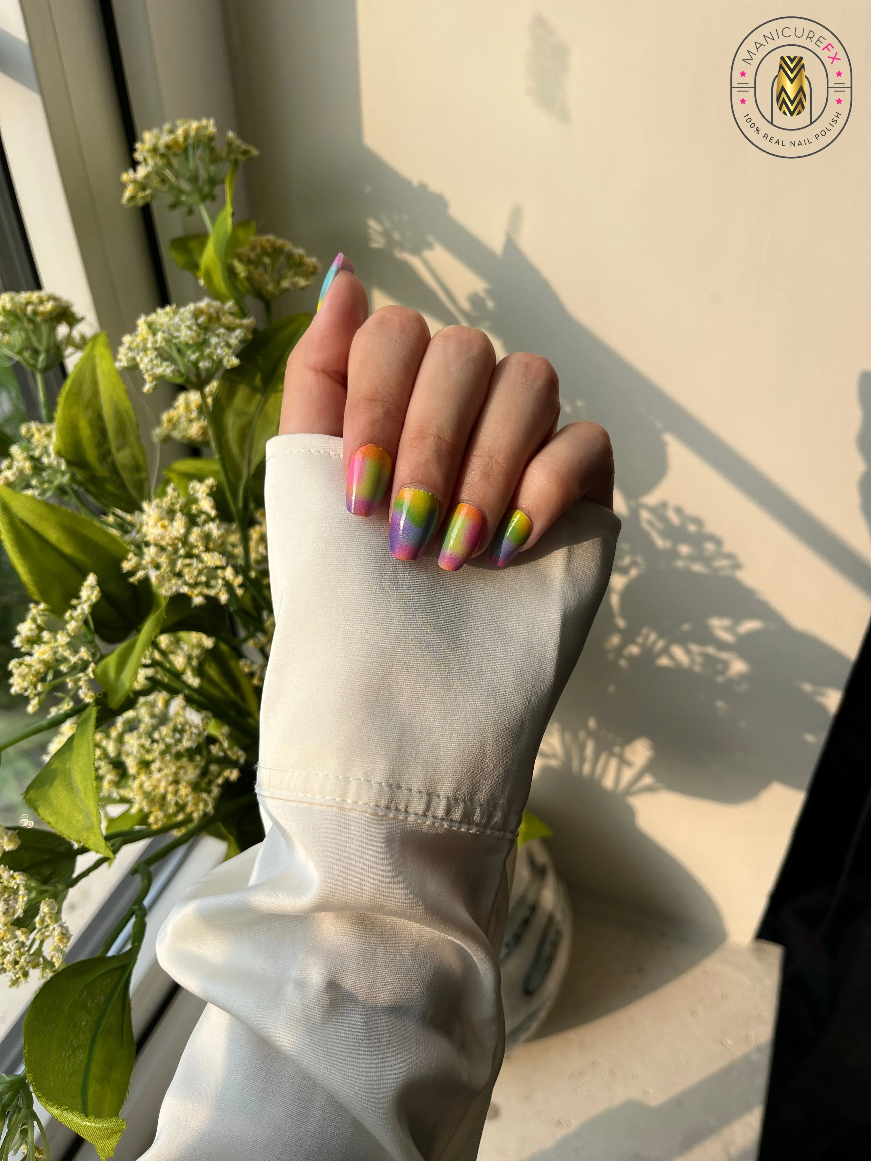 Chromatic Clouds Nails - Nail Wraps (Standard)