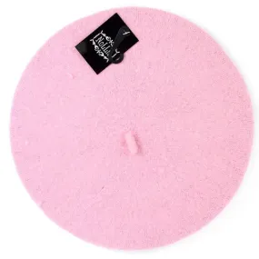 Classic Wool Beret in Pink