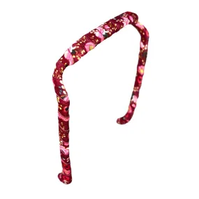 Crimson Flowers Headband