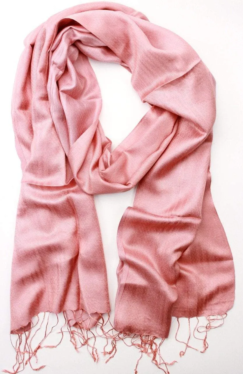 Cruelty-Free Silk Salmon Colored Kata