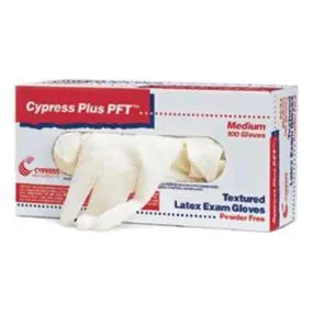 Cypress Plus® PFT Latex Exam Glove, Large, Ivory