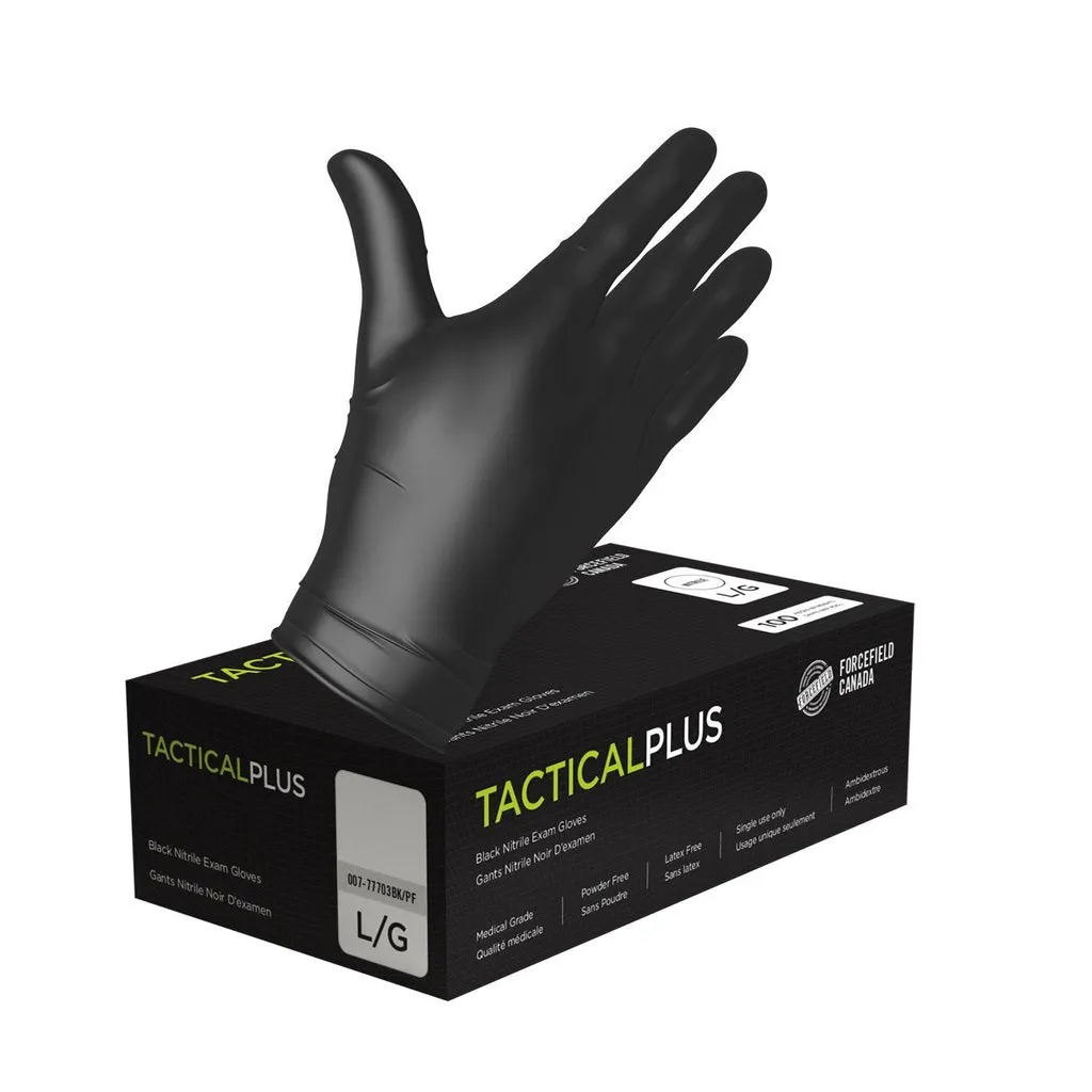 Disposable Nitrile Gloves, Powder-Free, Black