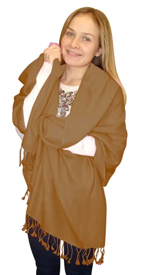 Elegant Soft Luxurious Pashmina Cashmere Wrap shawl stole From Peach Couture