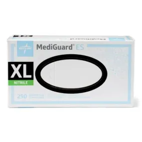 Exam Glove MediGuard® ES X-Large NonSterile Nitrile Standard Cuff Length Textured Fingertips Blue Not Rated - Medline  Mfr# MG3004