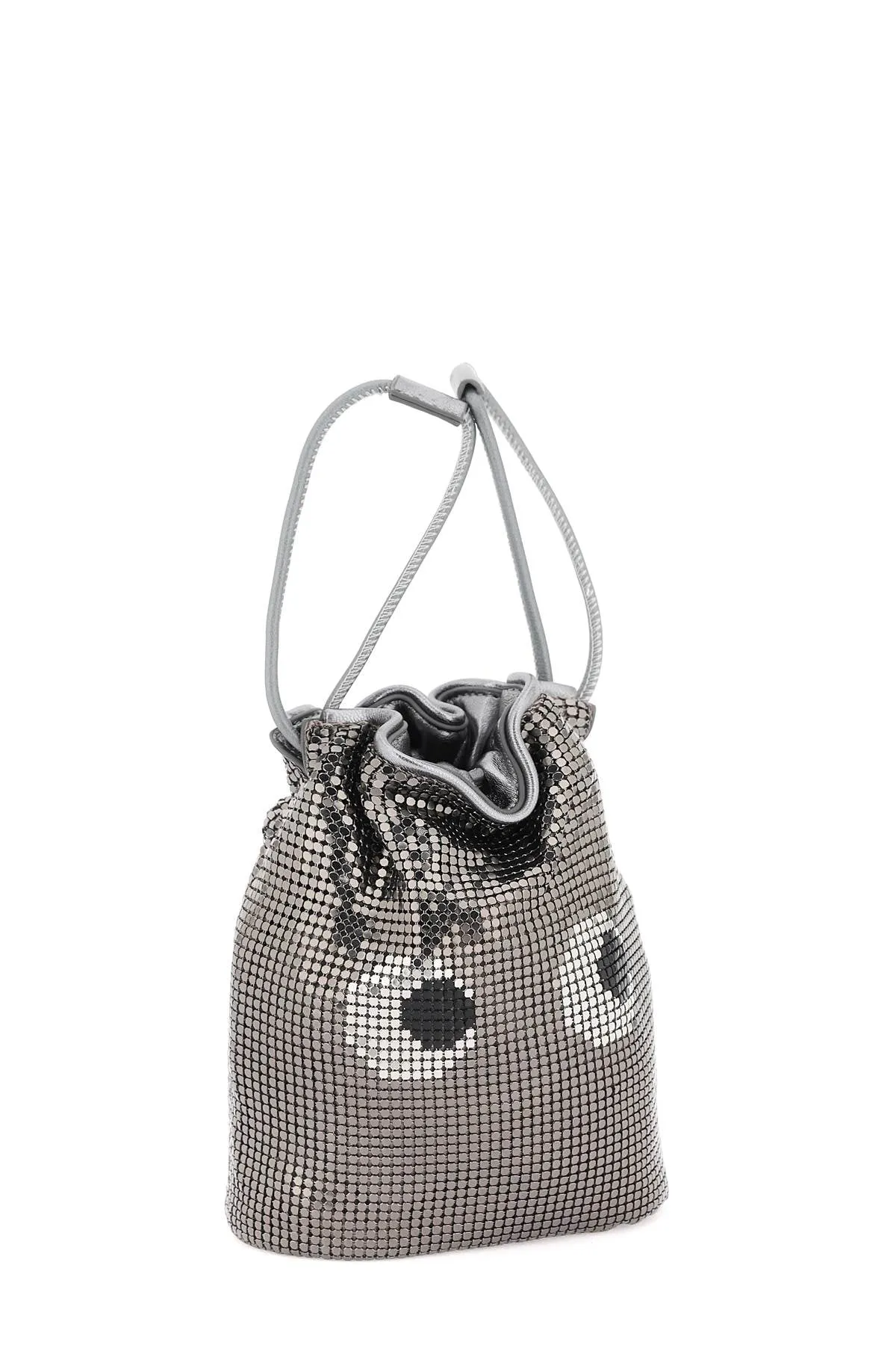 eyes mesh drawstring pouch