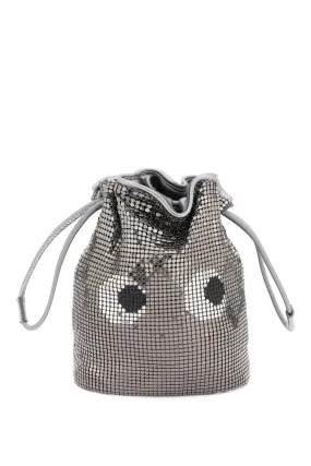 eyes mesh drawstring pouch