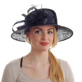 Failsworth Hats Juliet Occasion Hat - Navy Blue