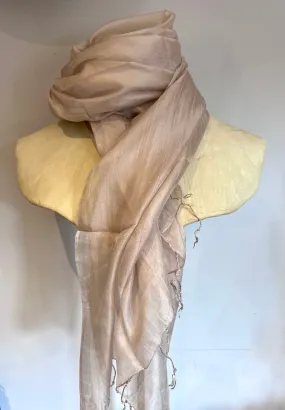 Fine Quality Silk Scarf | Oyster