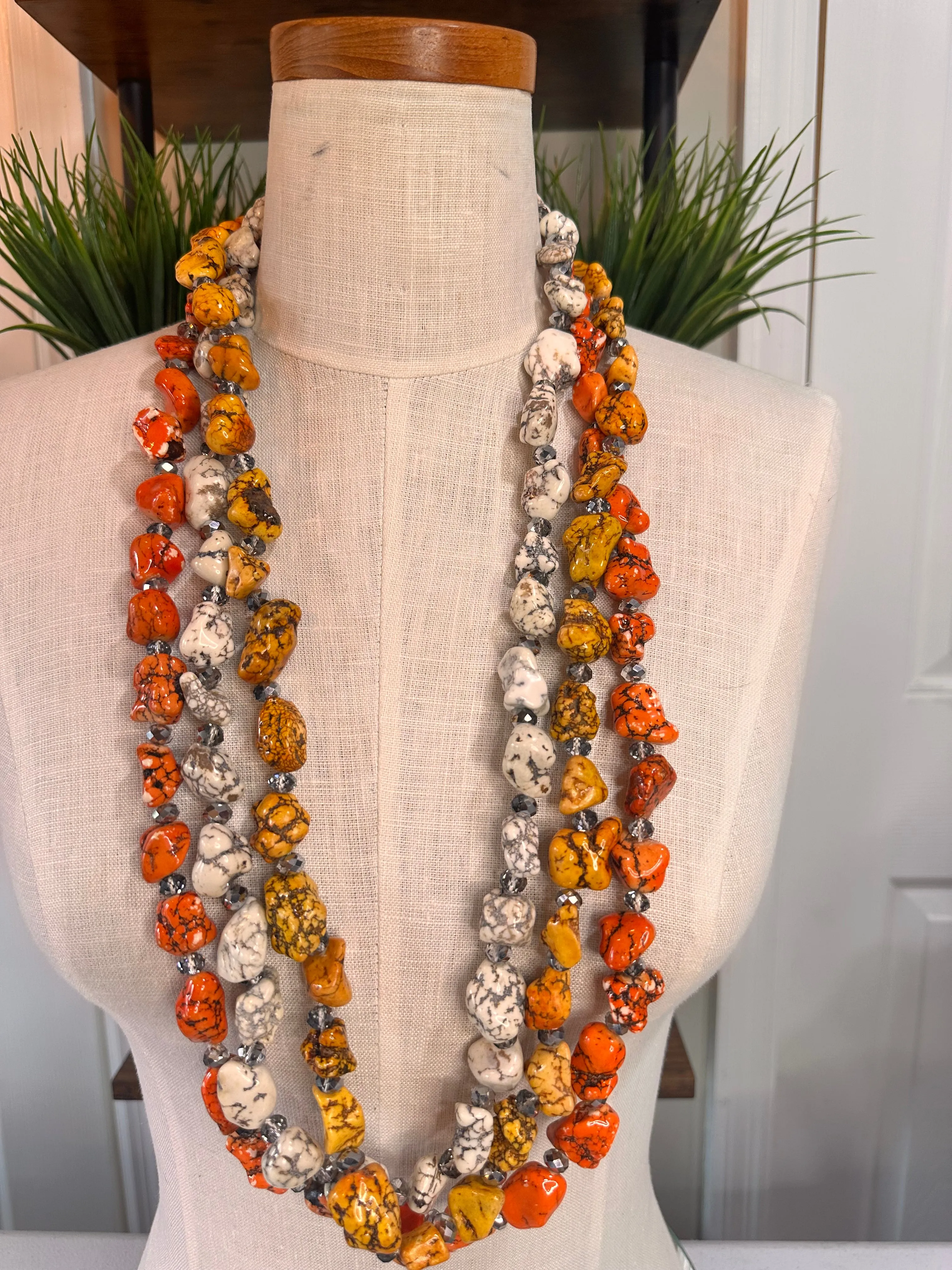 Flintstones rock necklaces