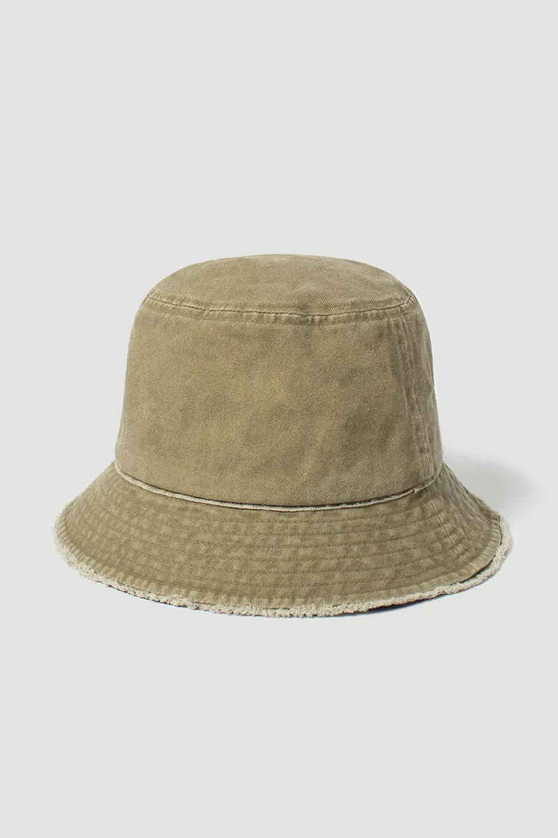 FWBU456 - Distressed cotton bucket hat