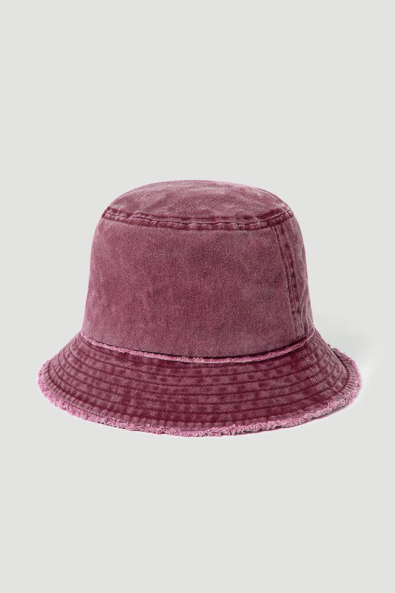 FWBU456 - Distressed cotton bucket hat