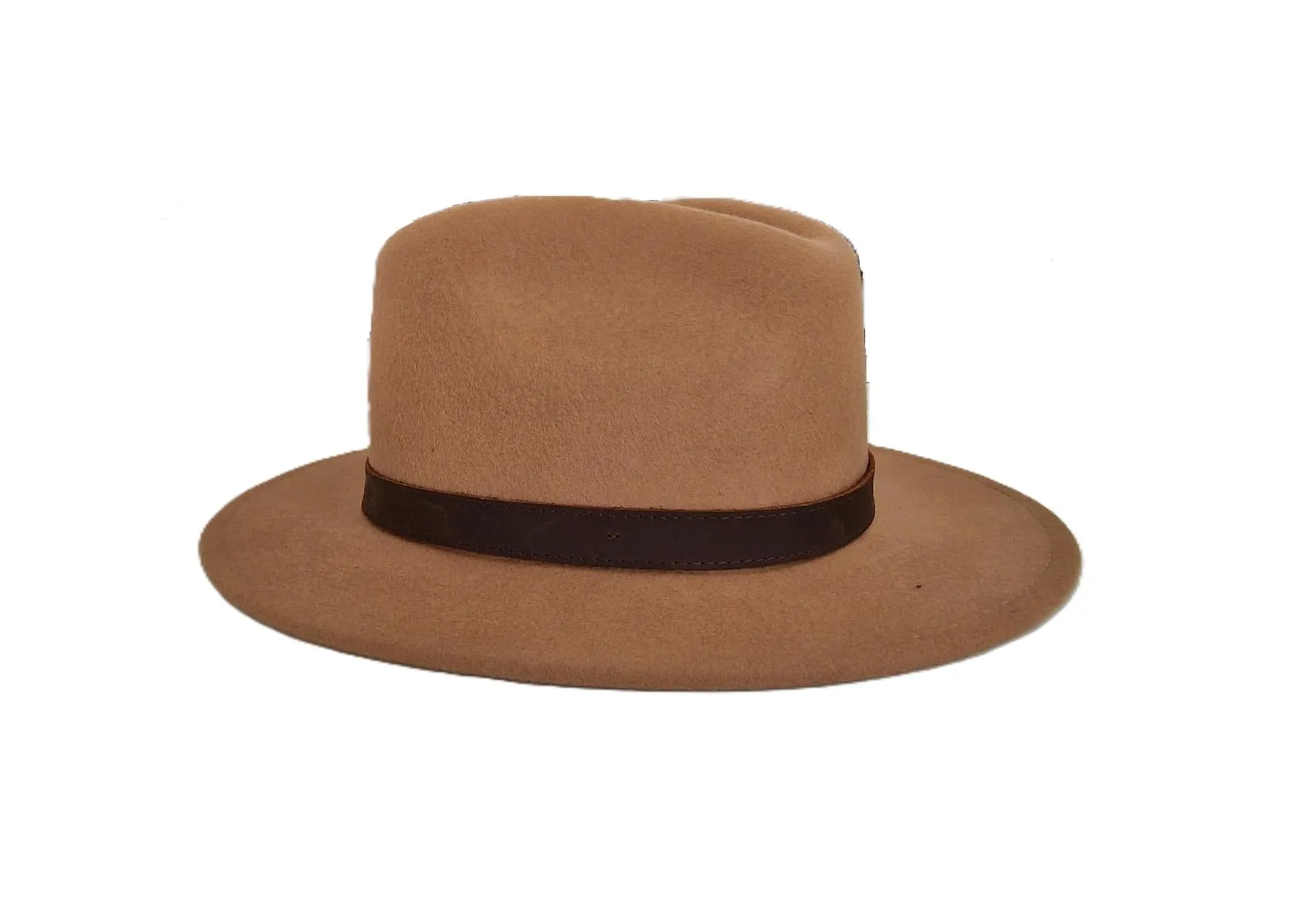 Hazy Blue Mens Ladies Hat Fedora Wide Brim Wool Hat