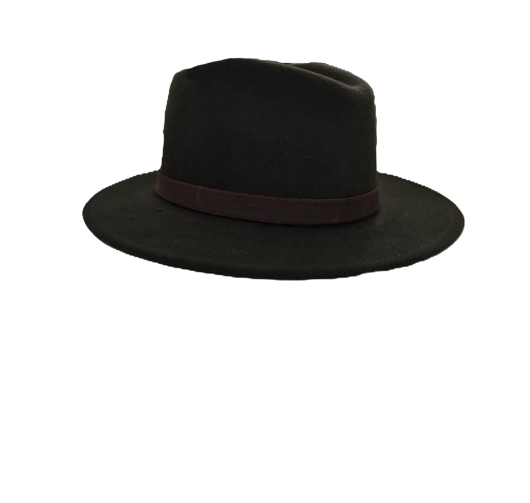 Hazy Blue Mens Ladies Hat Fedora Wide Brim Wool Hat