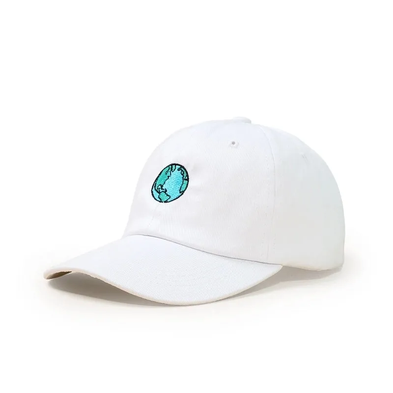 Korean Embroidered Earth Wide-brimmed Baseball Cap Wholesale