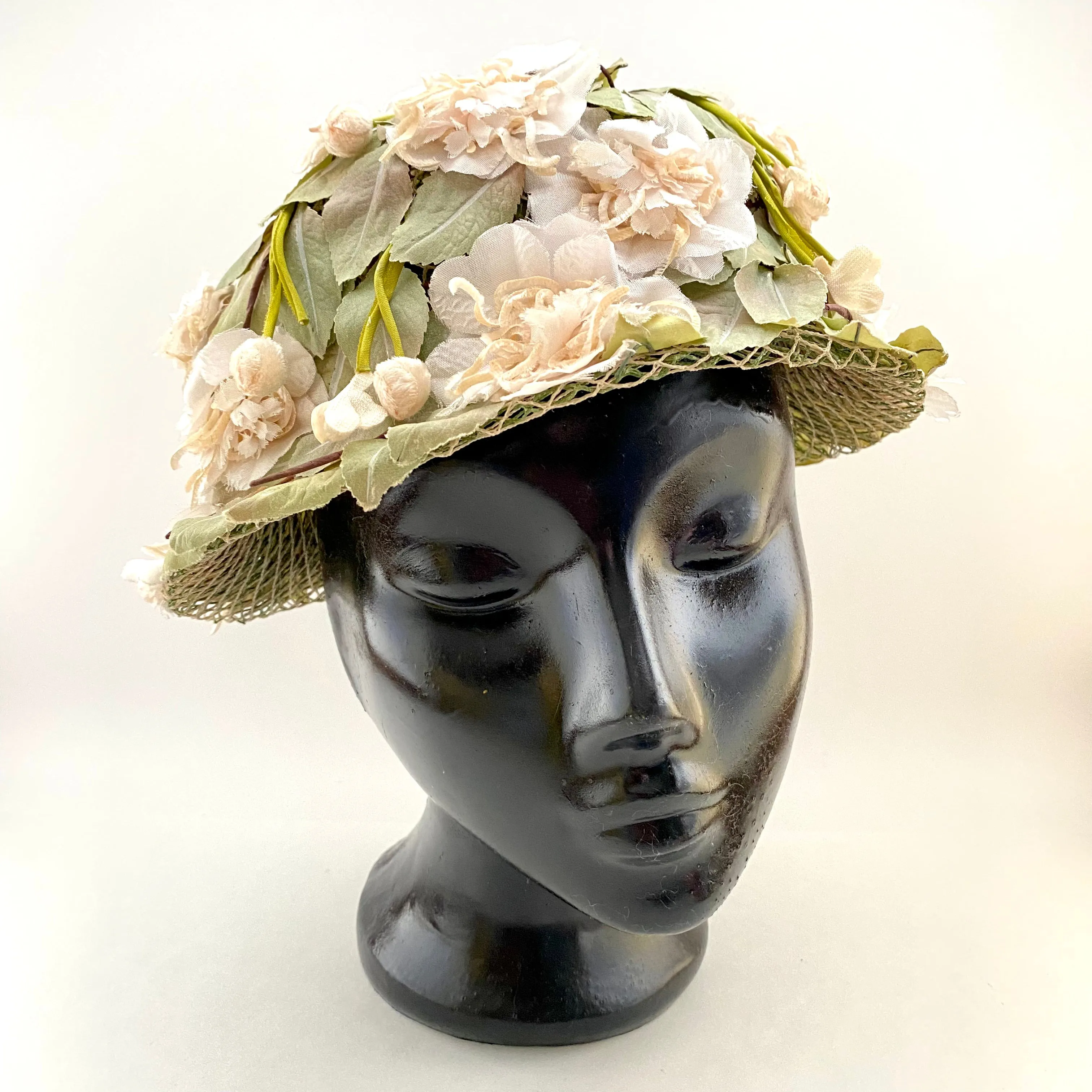 Late 50s/ Early 60s Amy, New York Flower Hat