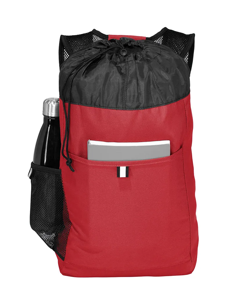 Luxury Hybrid Backpack - Drawstring Top Closure