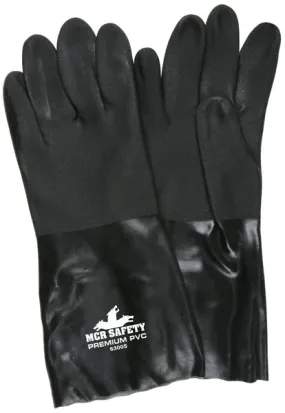 MCR Safety Black Sandy PVC 14" Interlock