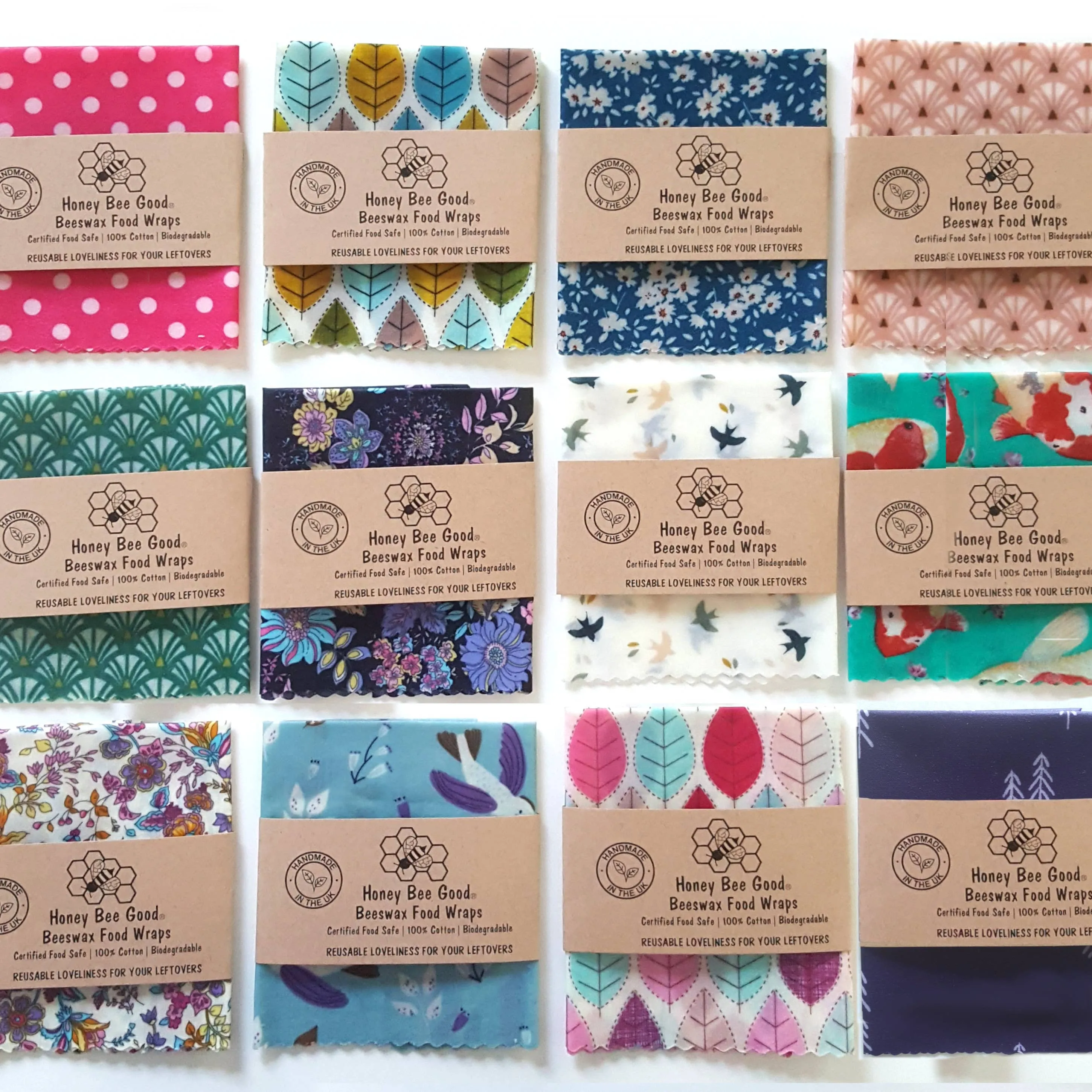 Medium Bargain Handmade Beeswax Food Wraps