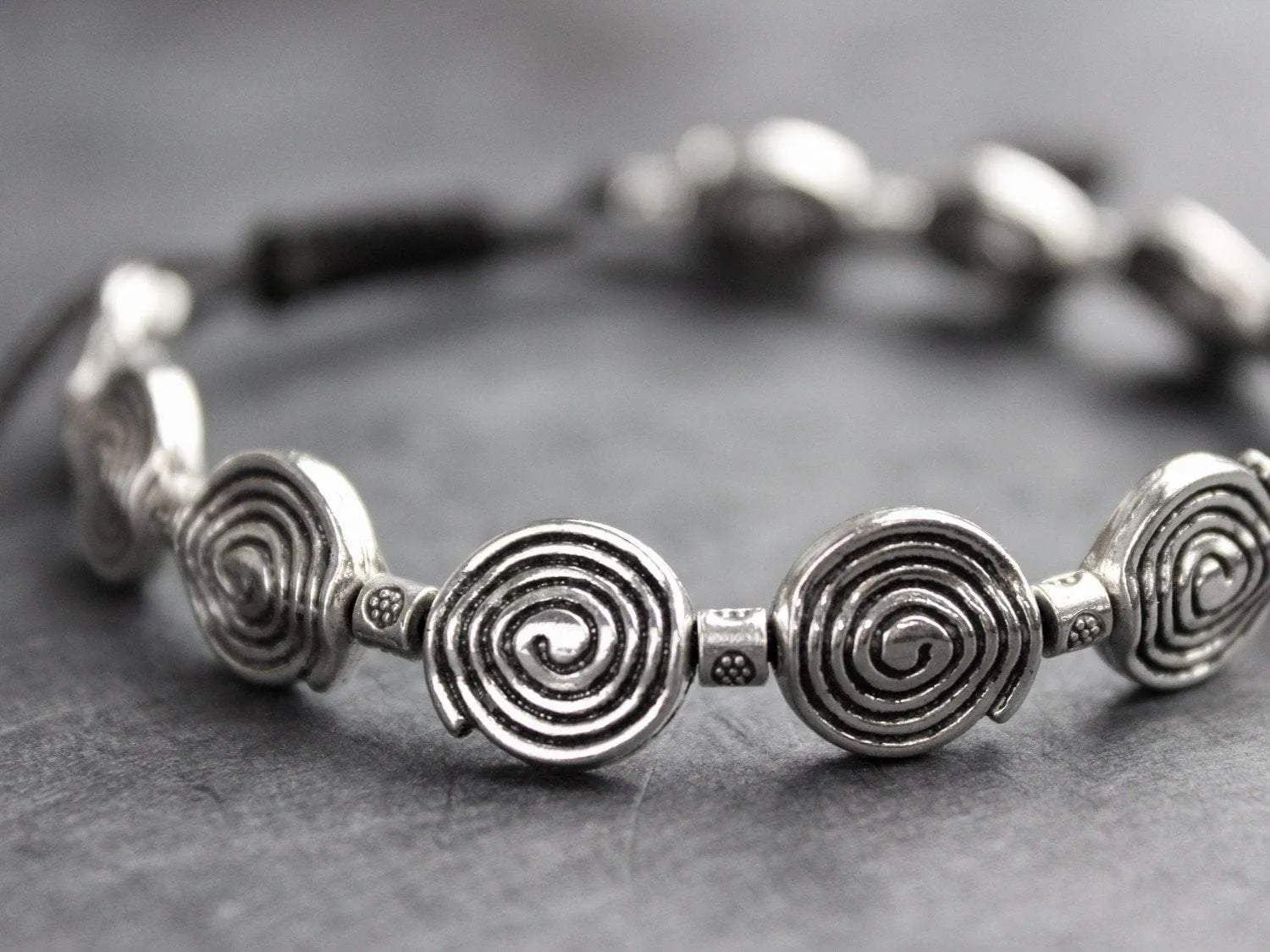 Men's Bold Spiral Bracelet