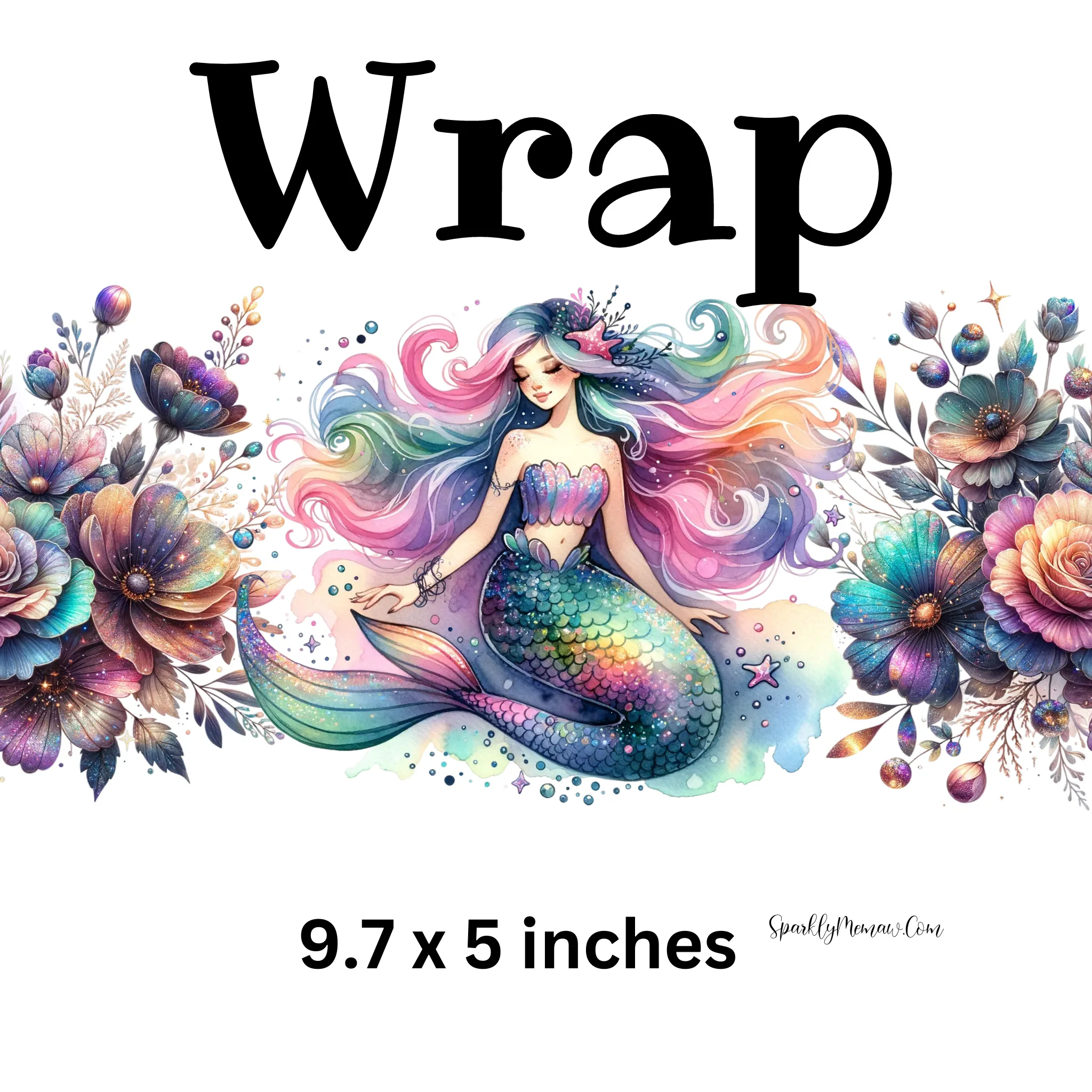 Mermaid 2 UV DTF Wrap