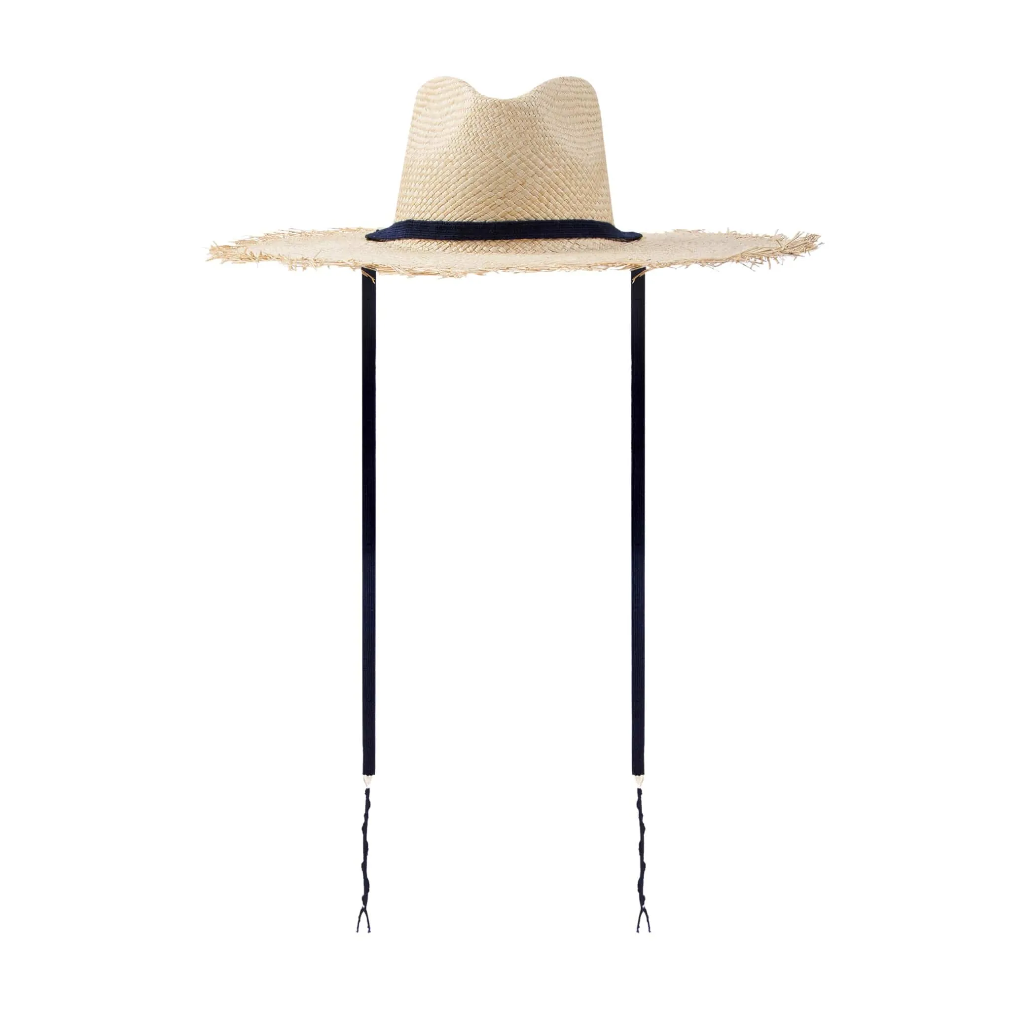 Miriam Wide Brimmed Palm Fringe Hat