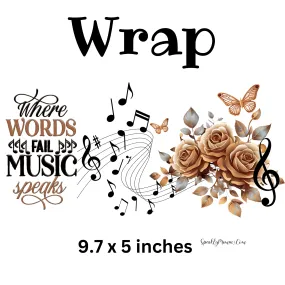 Music Speaks UV DTF Wrap