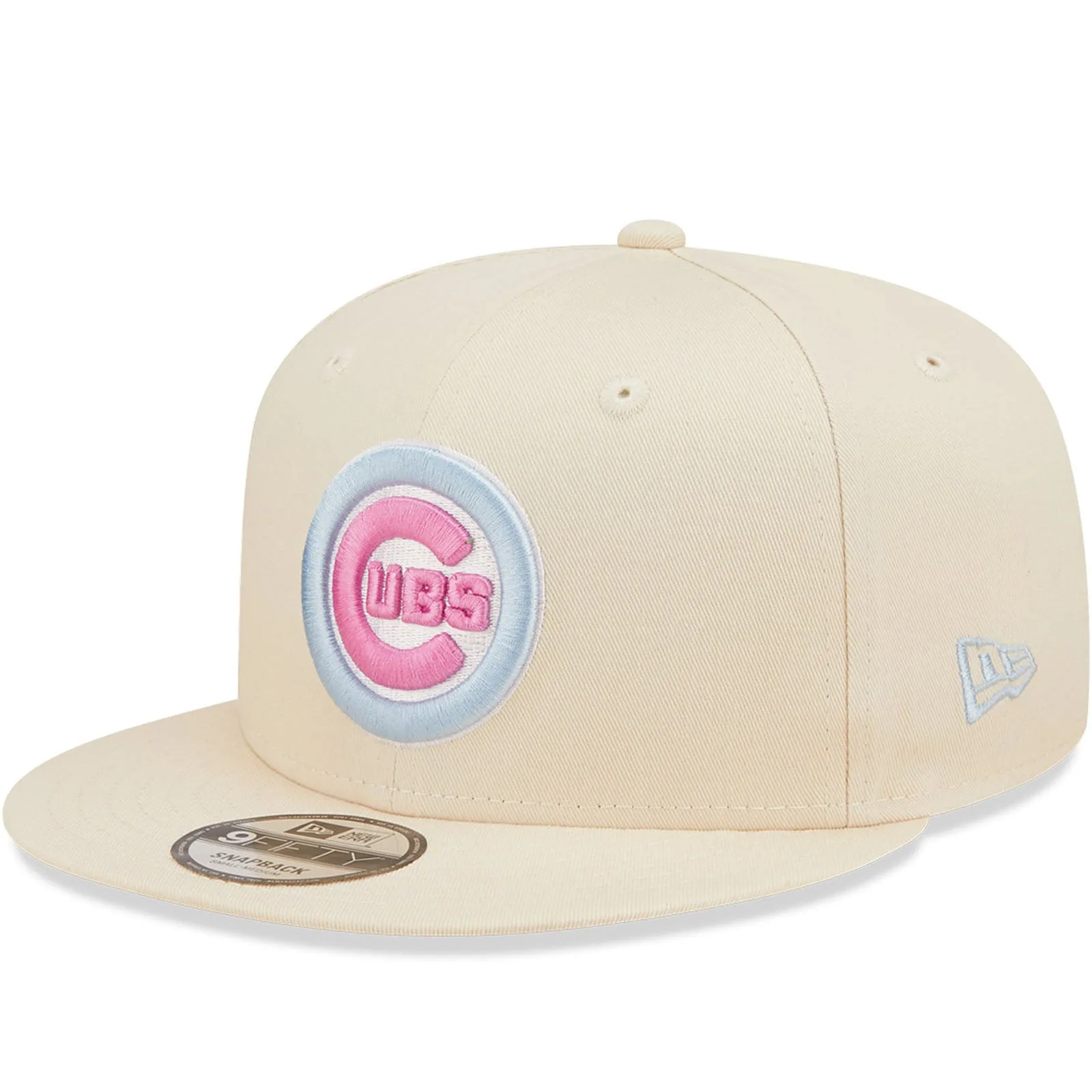 New Era Chicago Cubs Pastel Patch 9FIFTY Snapback Cap - Cream