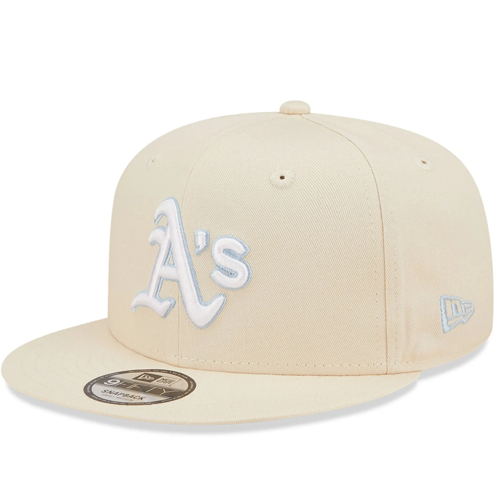 New Era Oakland Athletics Pastel Patch 9FIFTY Snapback Cap - Cream