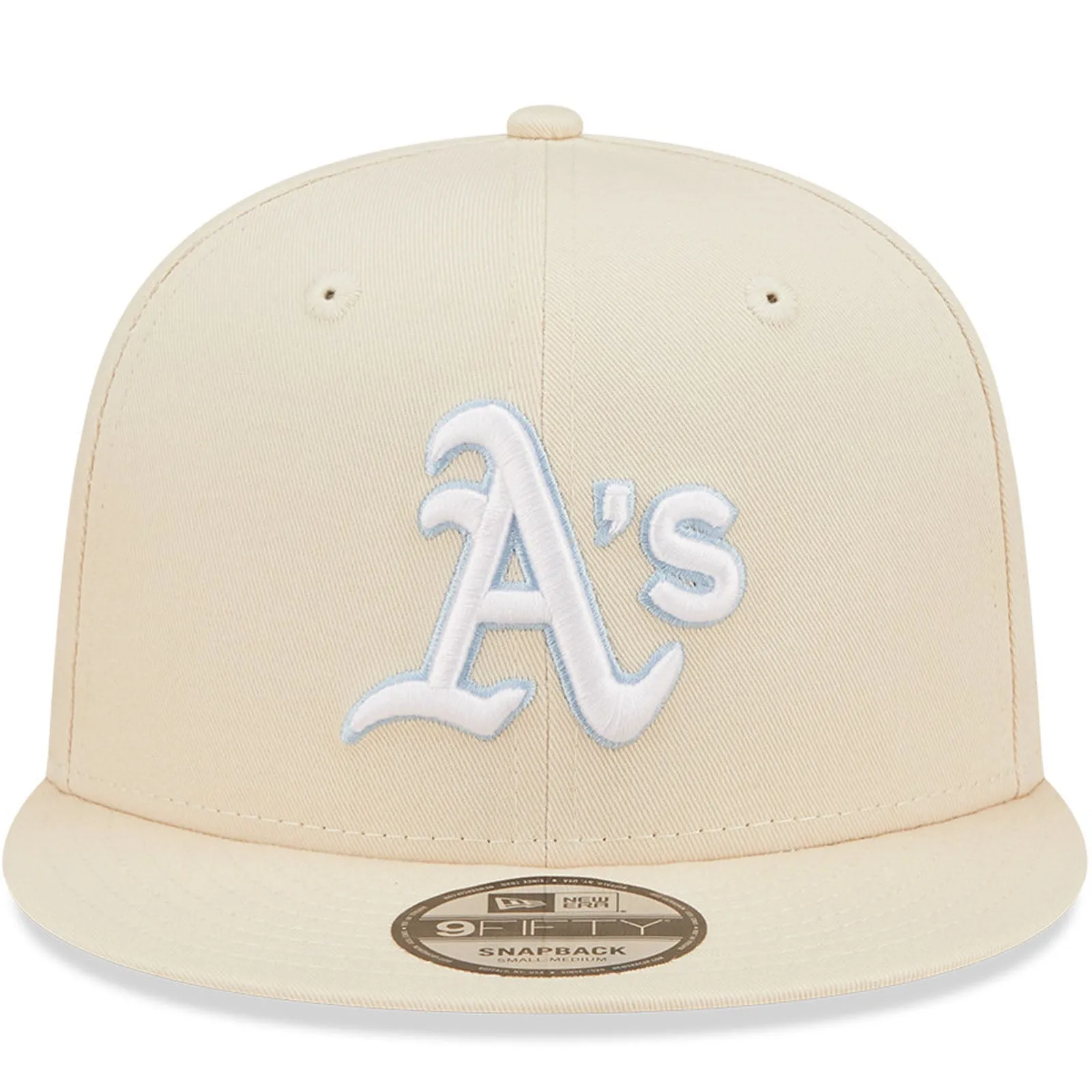 New Era Oakland Athletics Pastel Patch 9FIFTY Snapback Cap - Cream