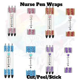 Nurse (4 pen wraps) UV DTF Pen Wrap bundle