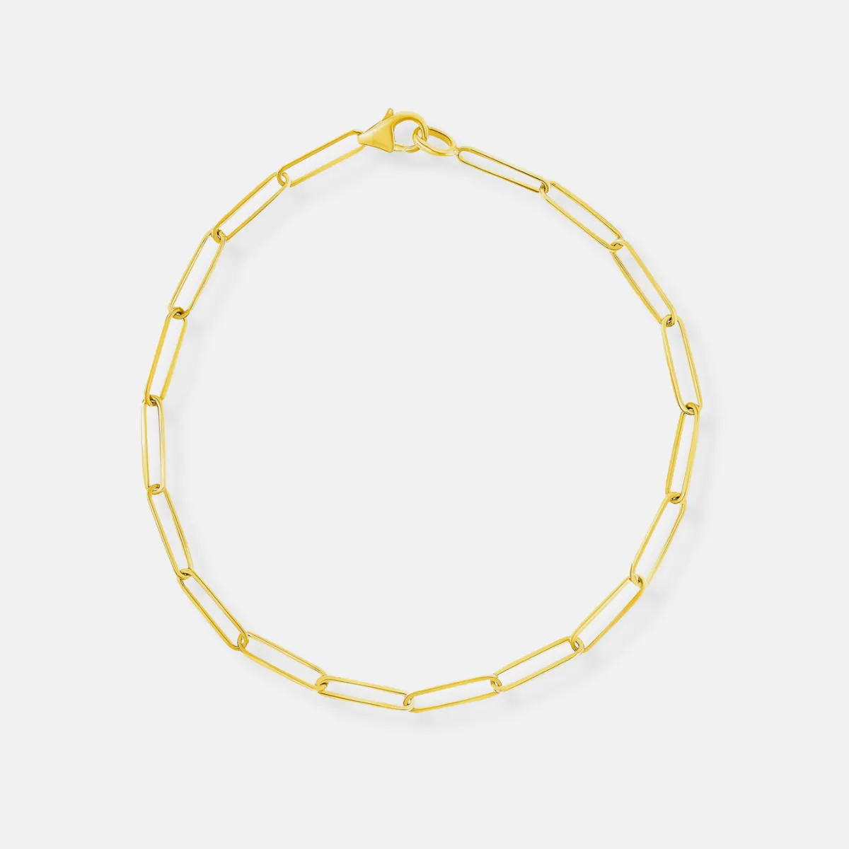 Paperclip Chain Bracelet - Medium Weight