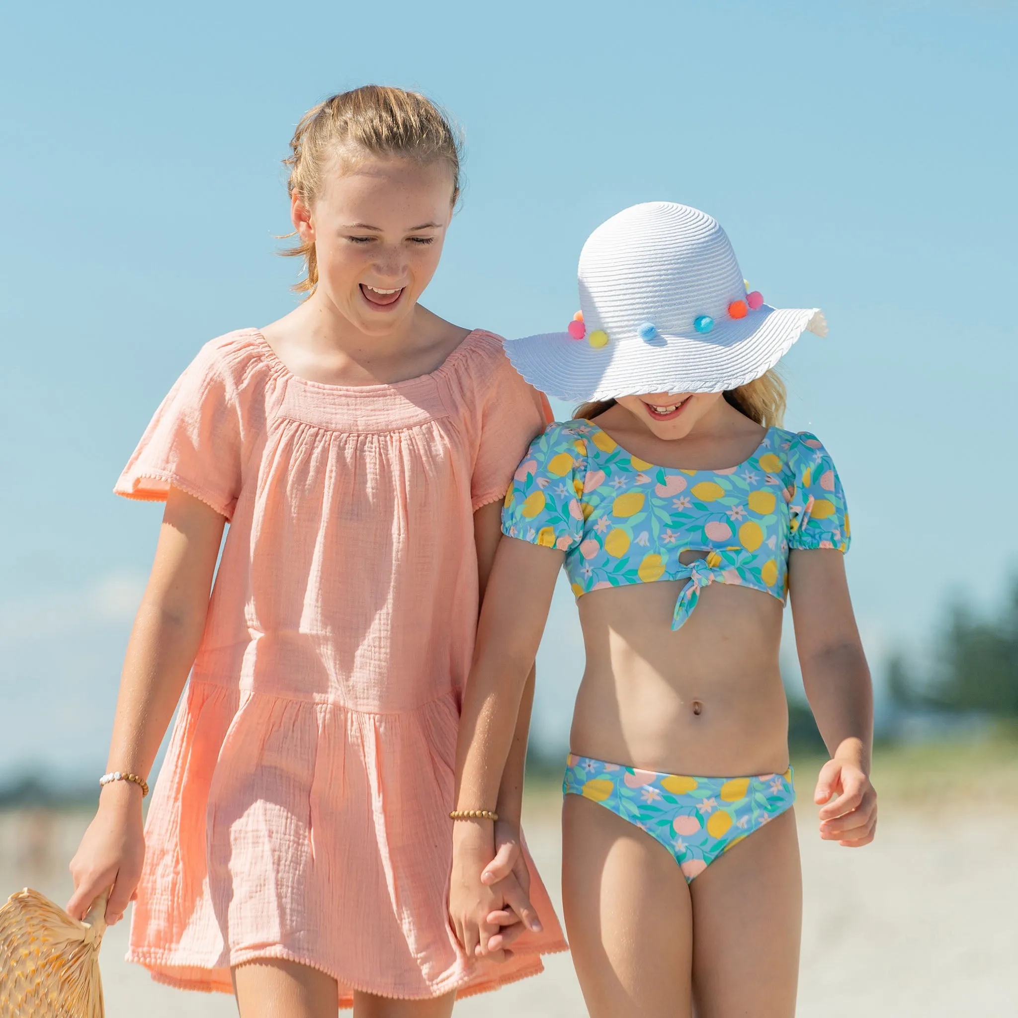 Pastel Pompom Sunhat