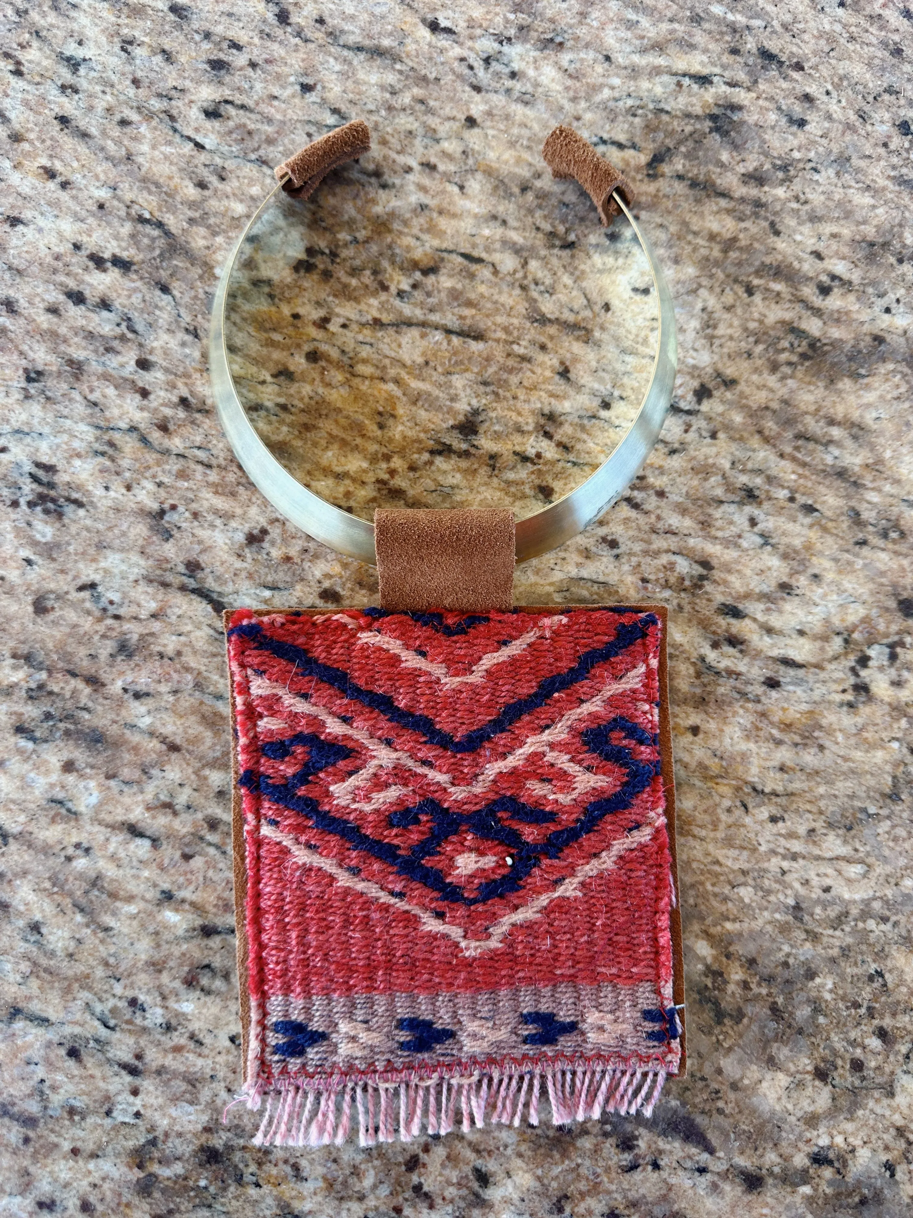 Patchwork Pendant Necklace - Chunky